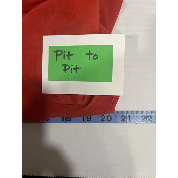 Banana Republic Women’s Red Silk Button Up Sz Small Luxury Classic Preppy Classy - Picture 6 of 9